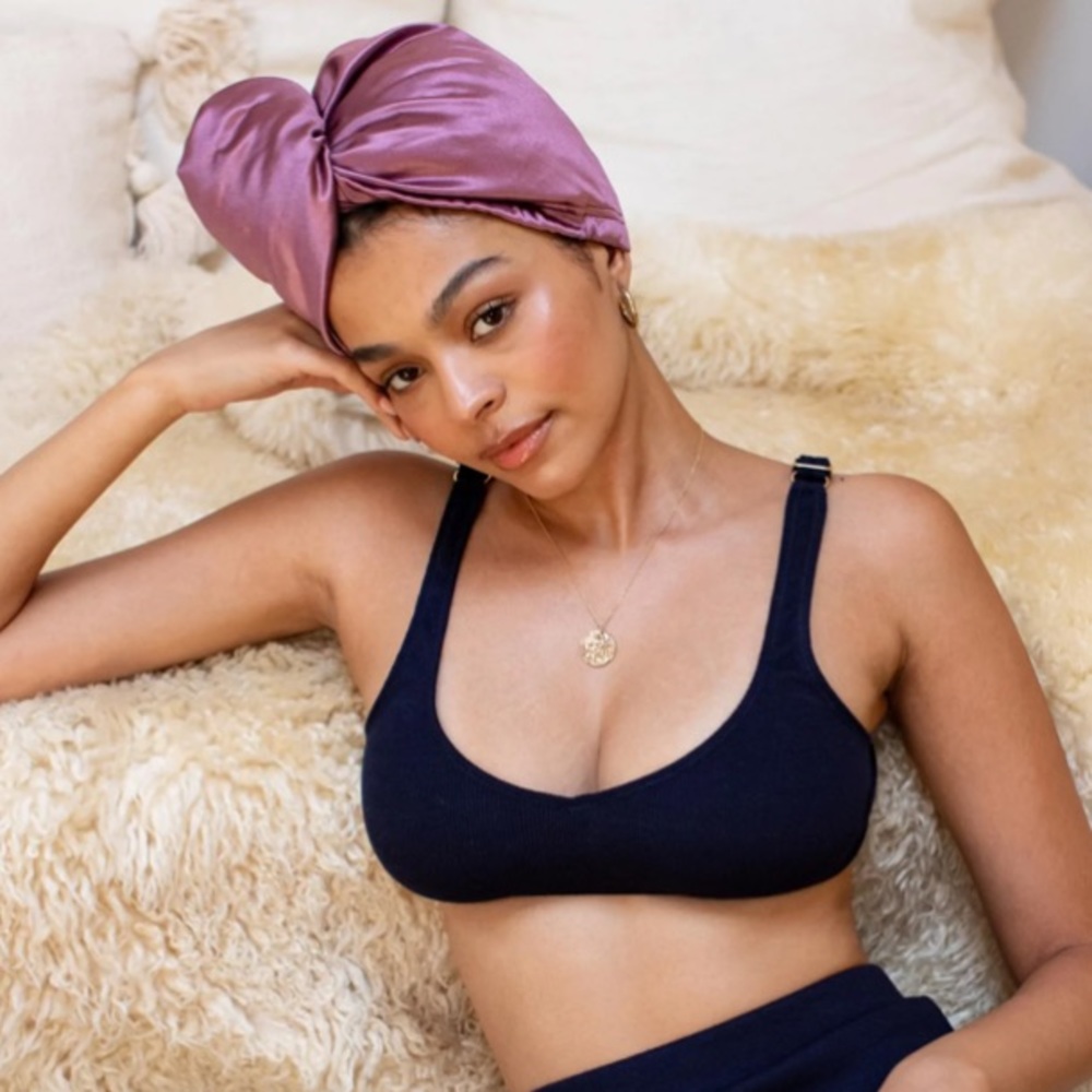 MUAVES Ultra-Lite All Satin Hair Wrap - Sugar Plum